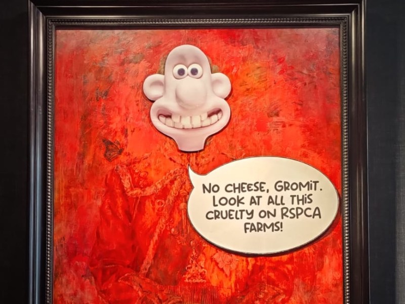 King Charles portrait gets a Wallace and Gromit makeover in message to&nbsp;RSPCA